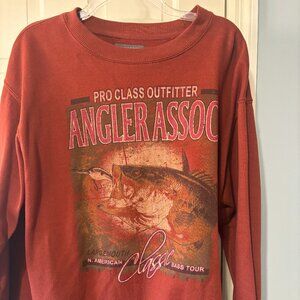 SADDLEBRED MEN'S  SIZE L PULLOVER SWEATSHIRT FISHING
